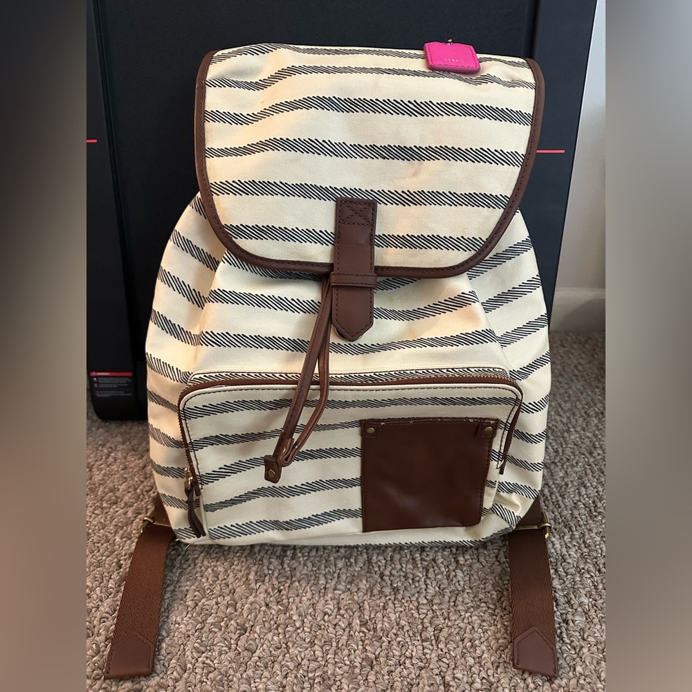 FOSSIL Coated Canvas Backpack